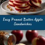 Peanut Butter Apple Sandwiches with Granola Recipe