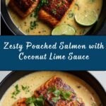 Poached Salmon in Coconut Lime Sauce Recipe