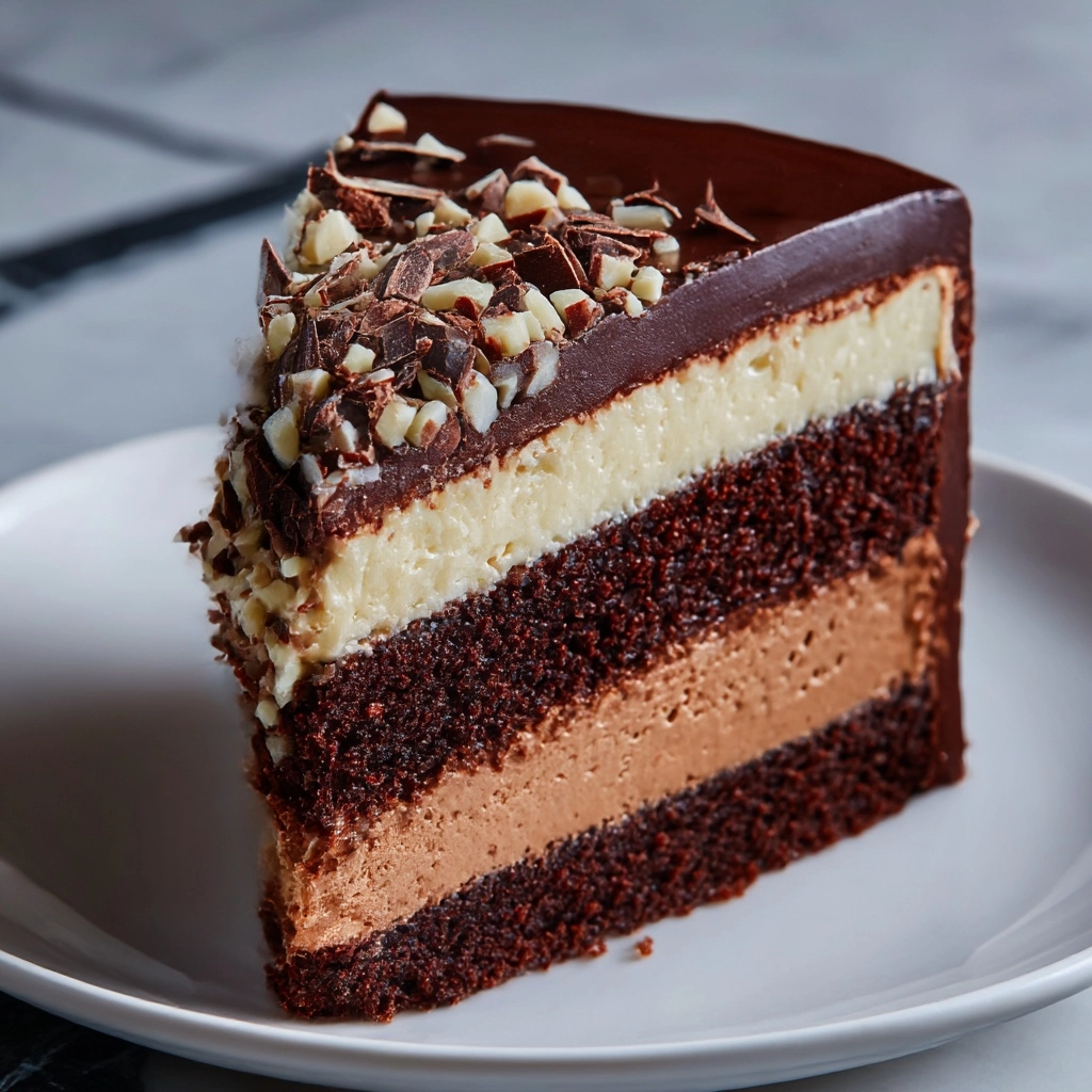 Chocolate Cheesecake Cake Recipe - Recipe Image