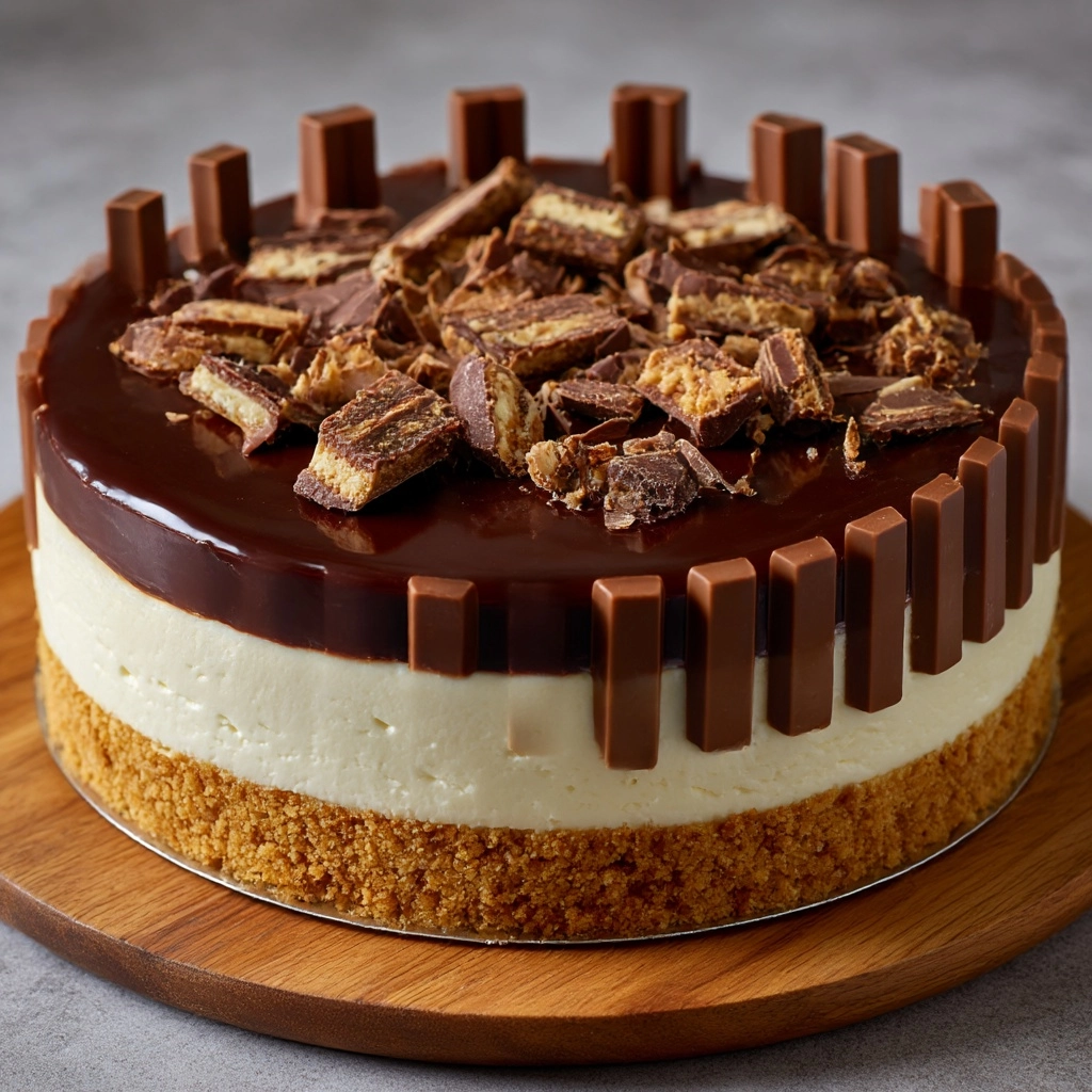 KitKat Cheesecake Recipe - Recipe Image