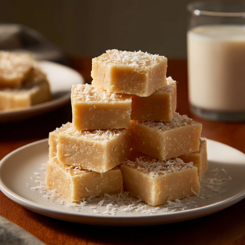 Grandma Inga’s White Coconut Fudge Recipe - Recipe Image