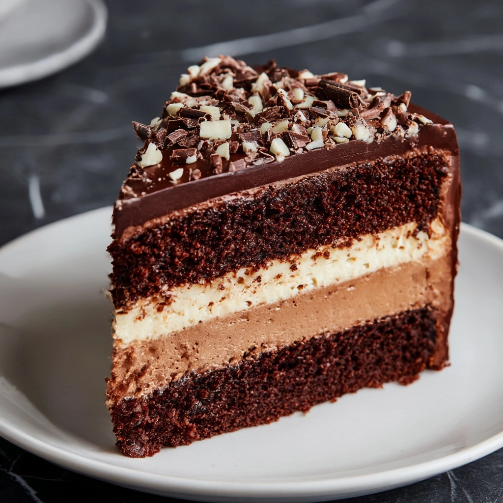 Chocolate Cheesecake Cake Recipe - Recipe Image
