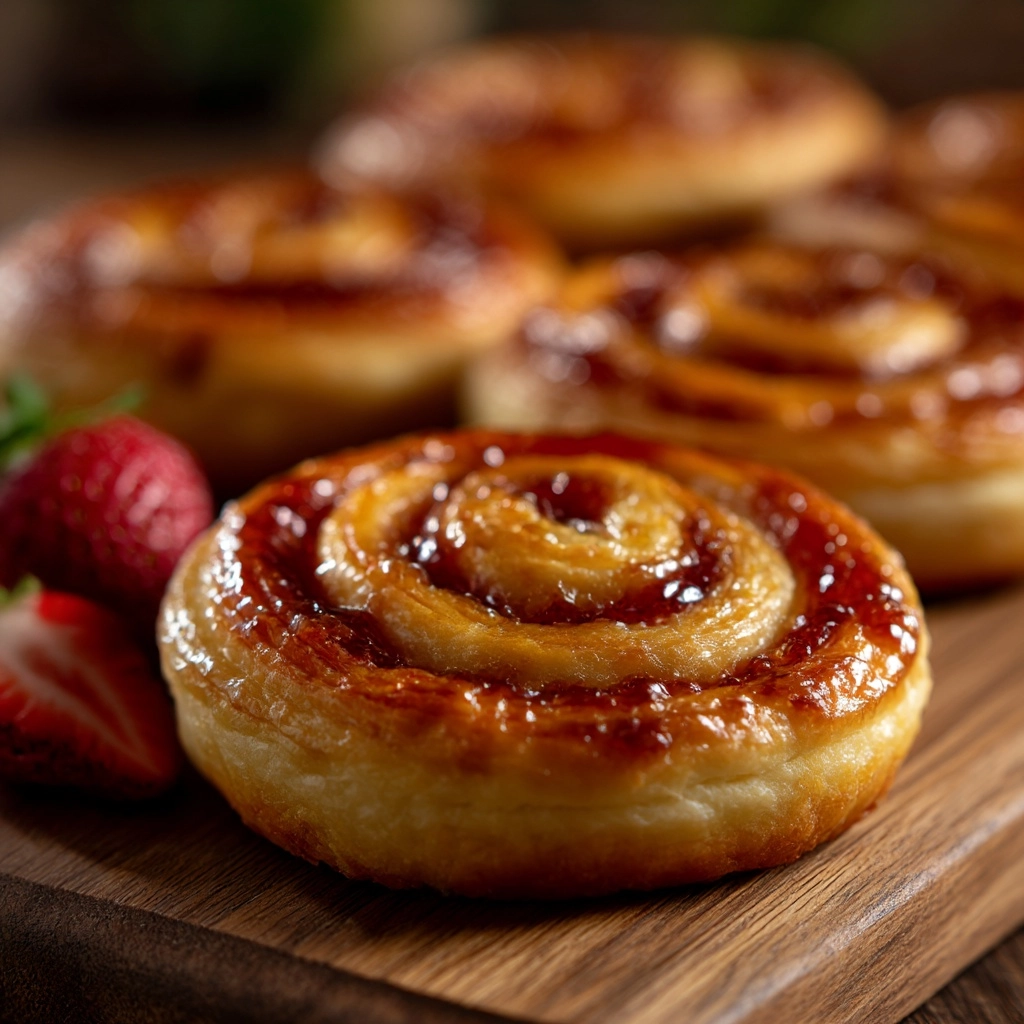 Strawberries and Cream Cruffins Recipe - Recipe Image