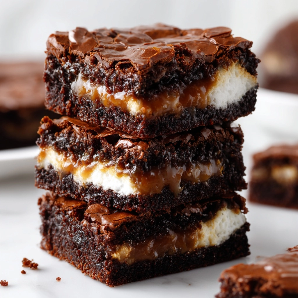 Fluffernutter Brownies Recipe - Recipe Image