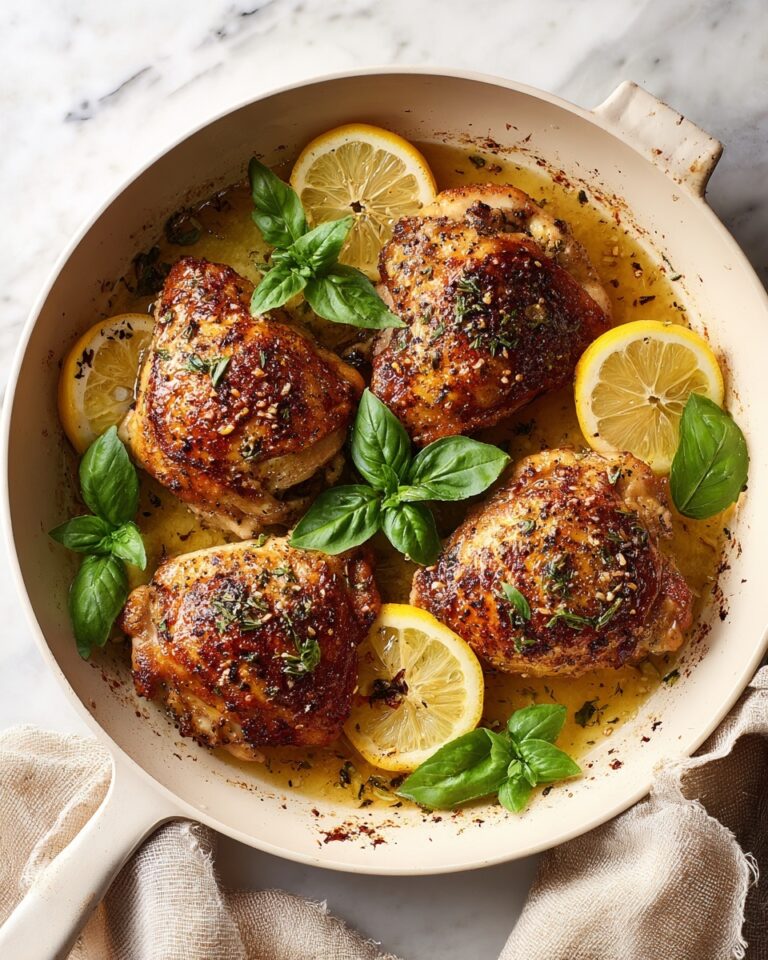 One-Pan Lemon Basil Chicken Recipe
