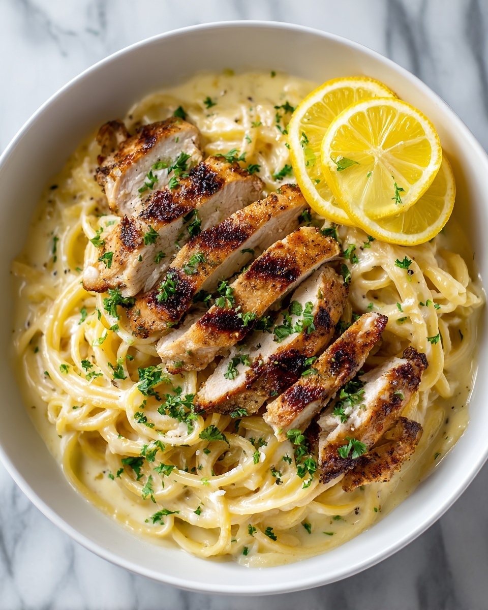 Creamy Chicken Linguine Recipe - Recipe Image