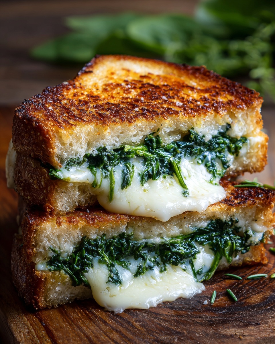 Spinach and Feta Grilled Cheese Recipe - Recipe Image