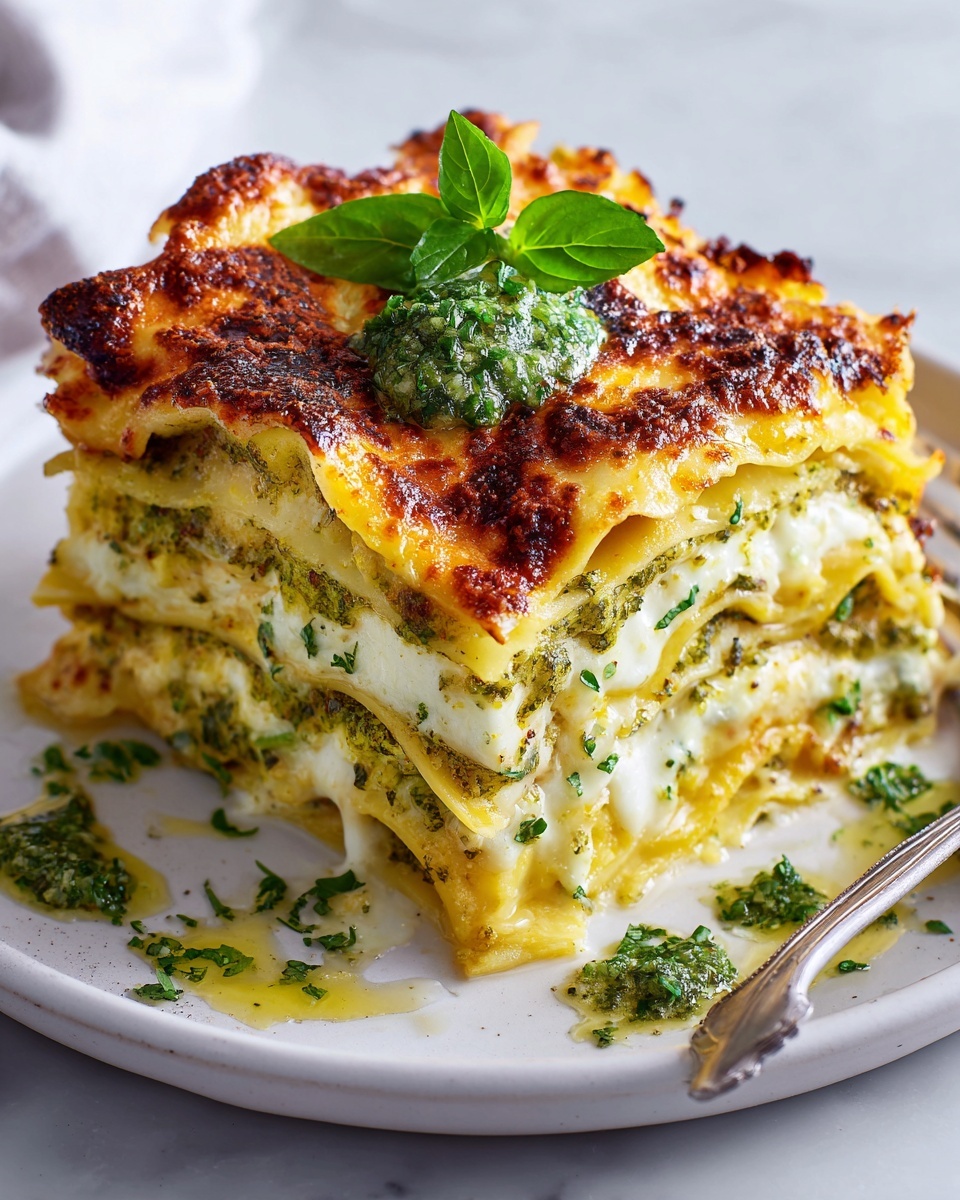 White Chicken Lasagna Recipe - Recipe Image