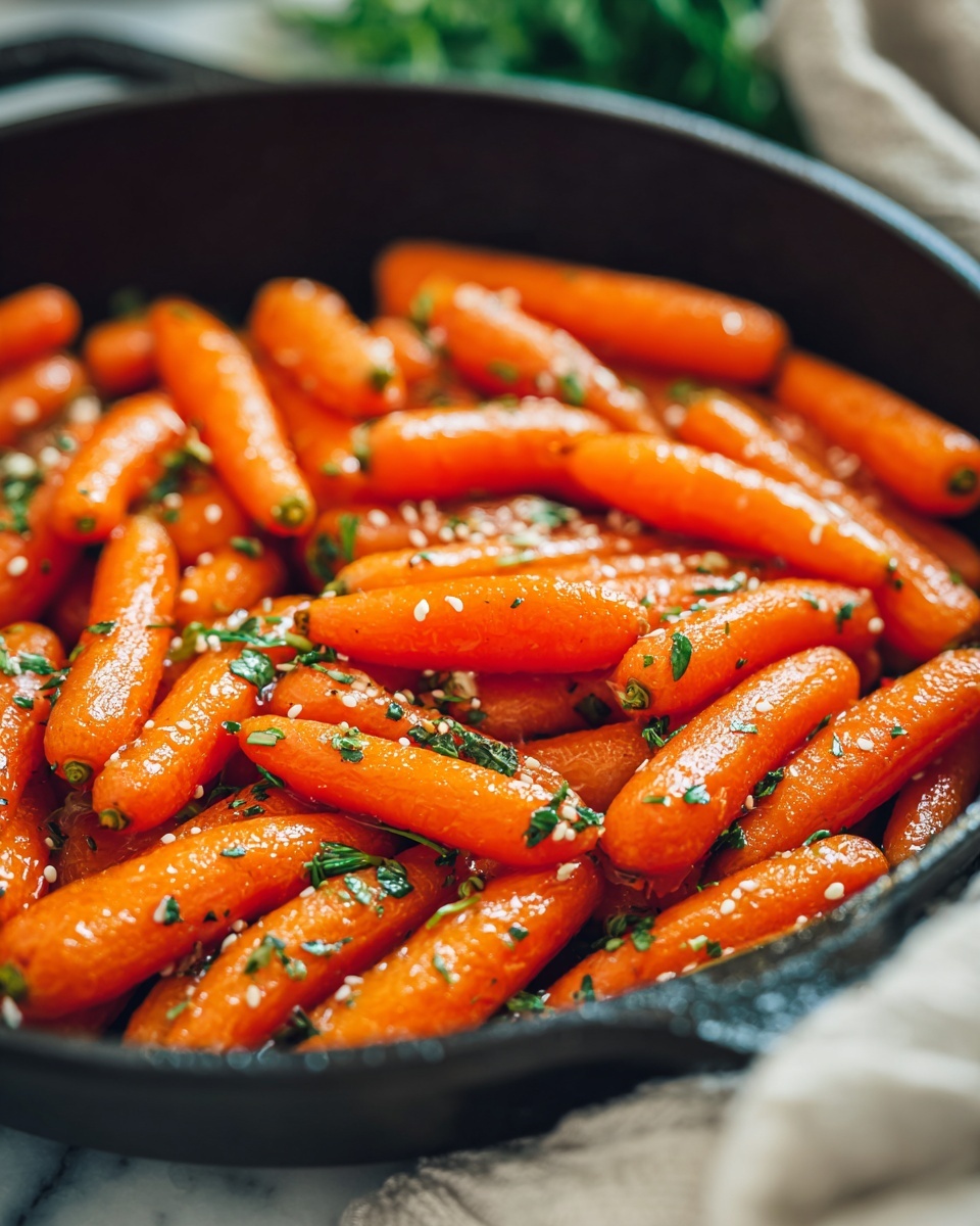 Honey Glazed Carrots with Sesame Seeds Recipe - Recipe Image