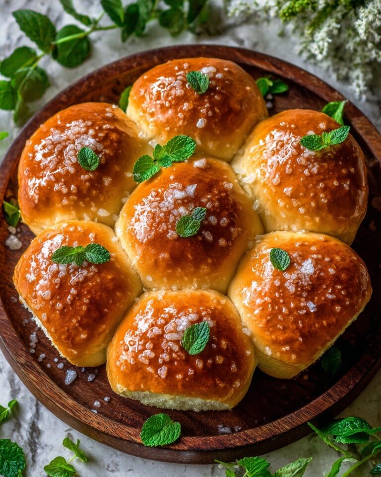 Salted Sage Honey Butter Brioche Rolls Recipe