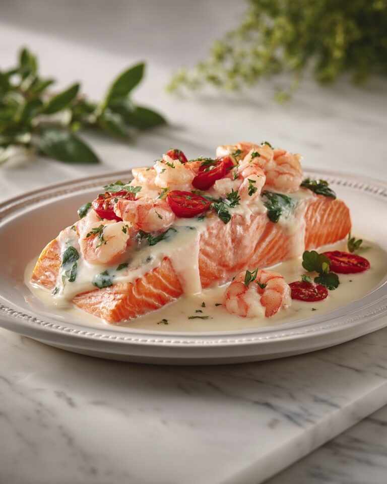 Crab & Shrimp Stuffed Salmon Recipe