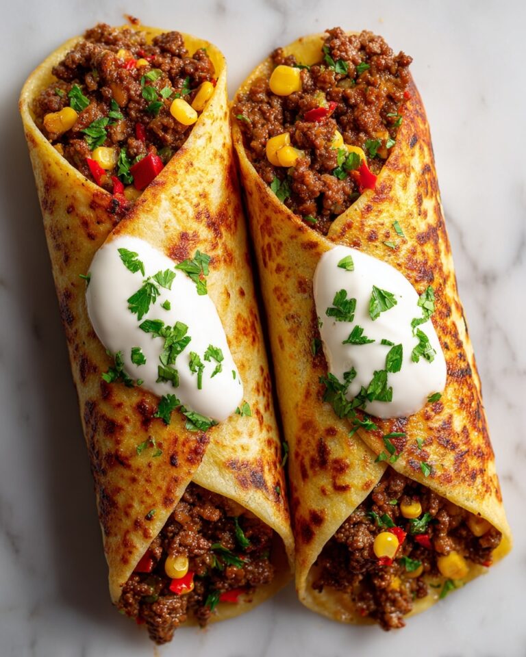 Beef and Cheese Chimichangas Recipe