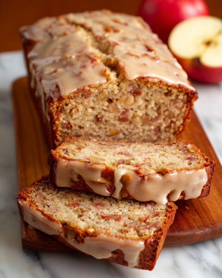 Sourdough Apple Bread with Cinnamon and Vanilla Glaze Recipe