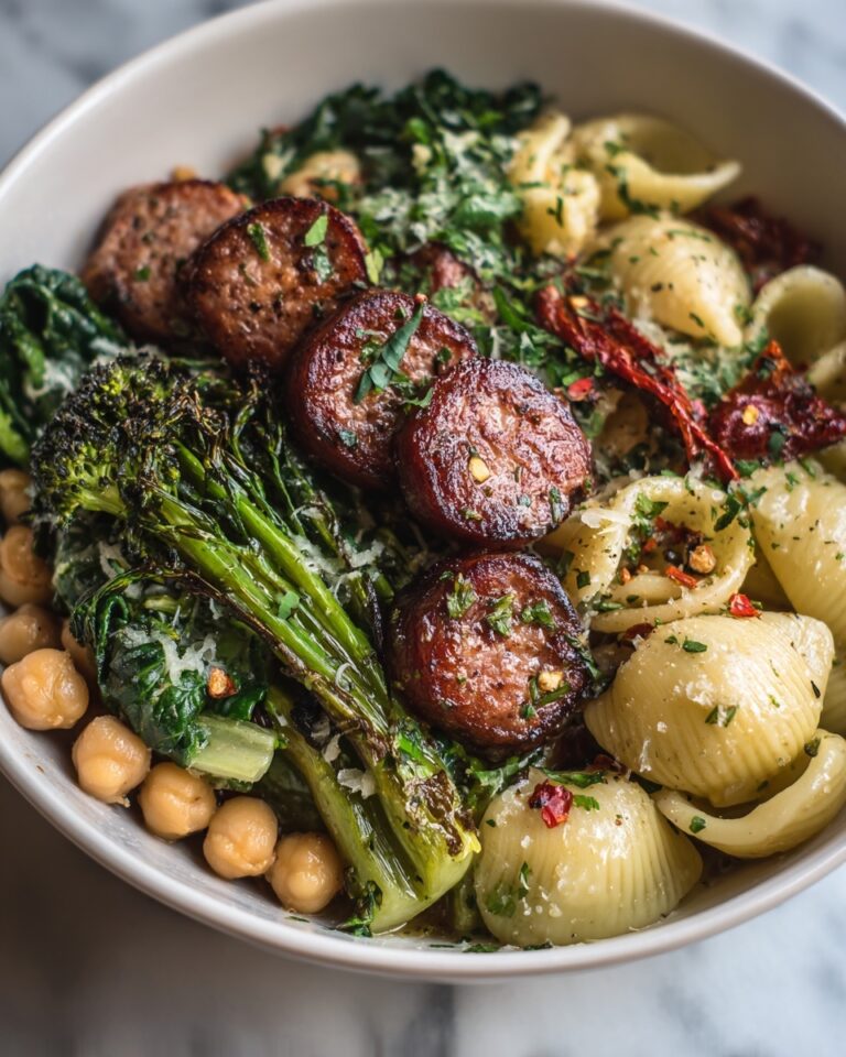 One Pot Orecchiette with Sausage and Broccoli Recipe