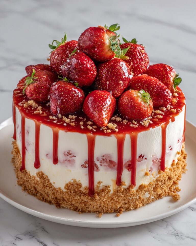 Strawberry Shortcake Cheesecake Cake Recipe