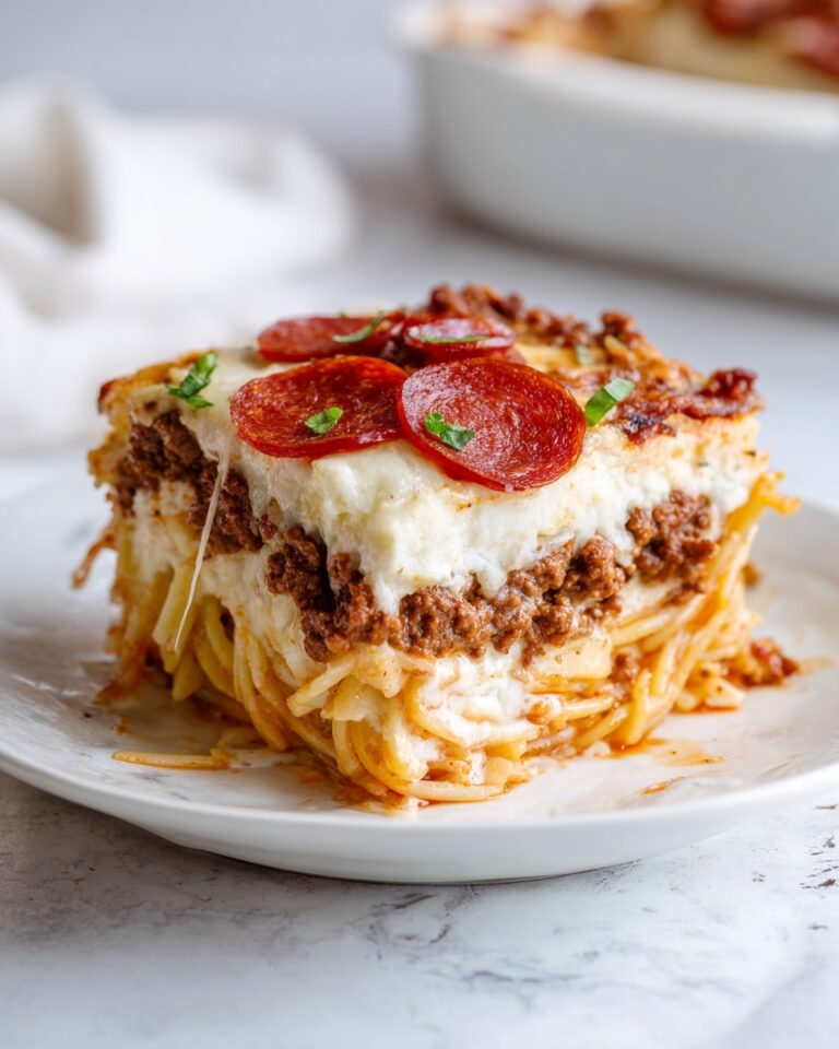 Cheesy Pepperoni Pasta Bake Recipe