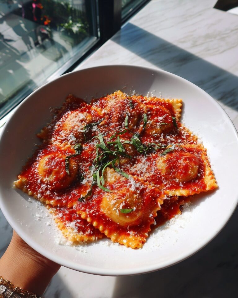 Easy Crockpot Ravioli Lasagna Recipe