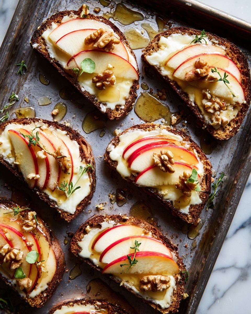 Brie, Apple, and Honey Crostini Recipe - Recipe Image