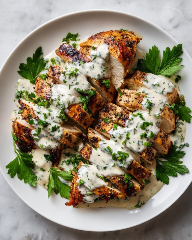 Juicy Baked Caesar Chicken with Parmesan Sauce Recipe
