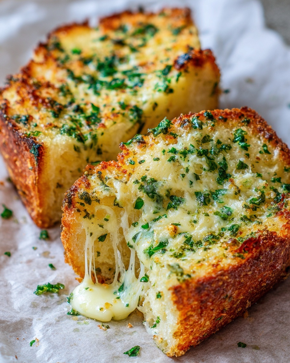 Epic Stuffed Cheesy Garlic Bread Recipe - Recipe Image