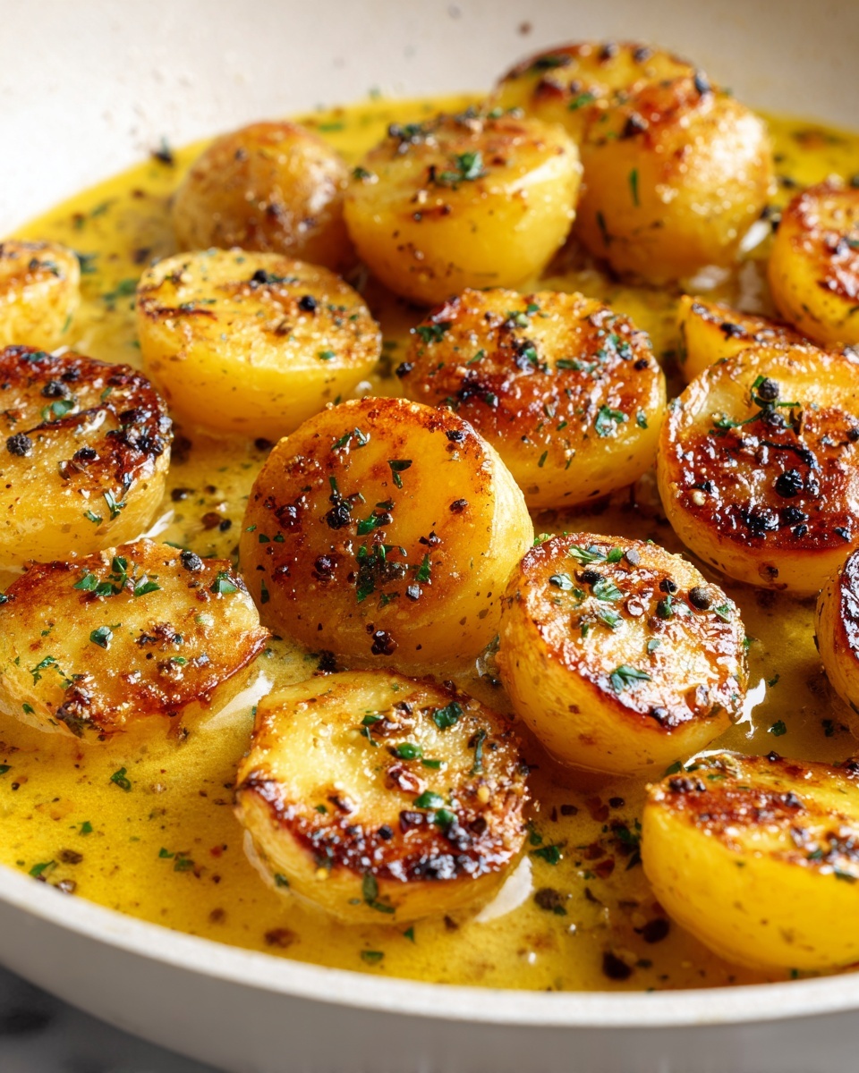 Creamy Garlic Sauce Potatoes Recipe - Recipe Image