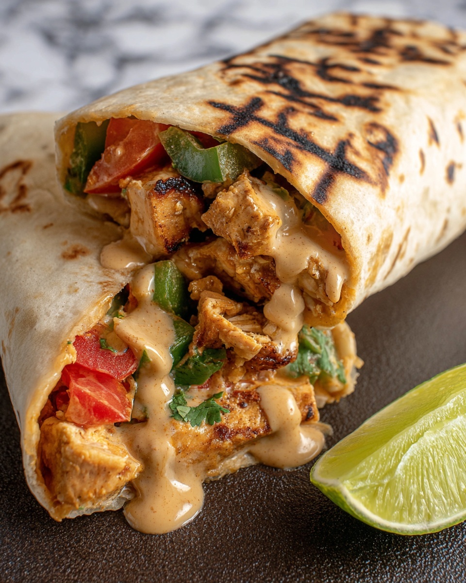 Chipotle Ranch Grilled Chicken Burrito Recipe - Recipe Image