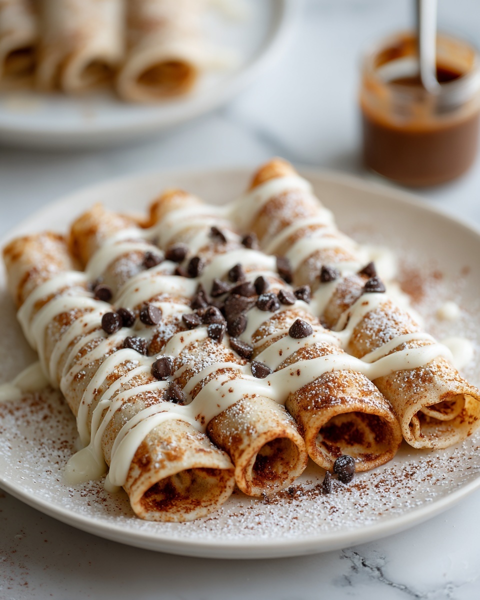 Cinnamon Roll Protein Crepes Recipe - Recipe Image