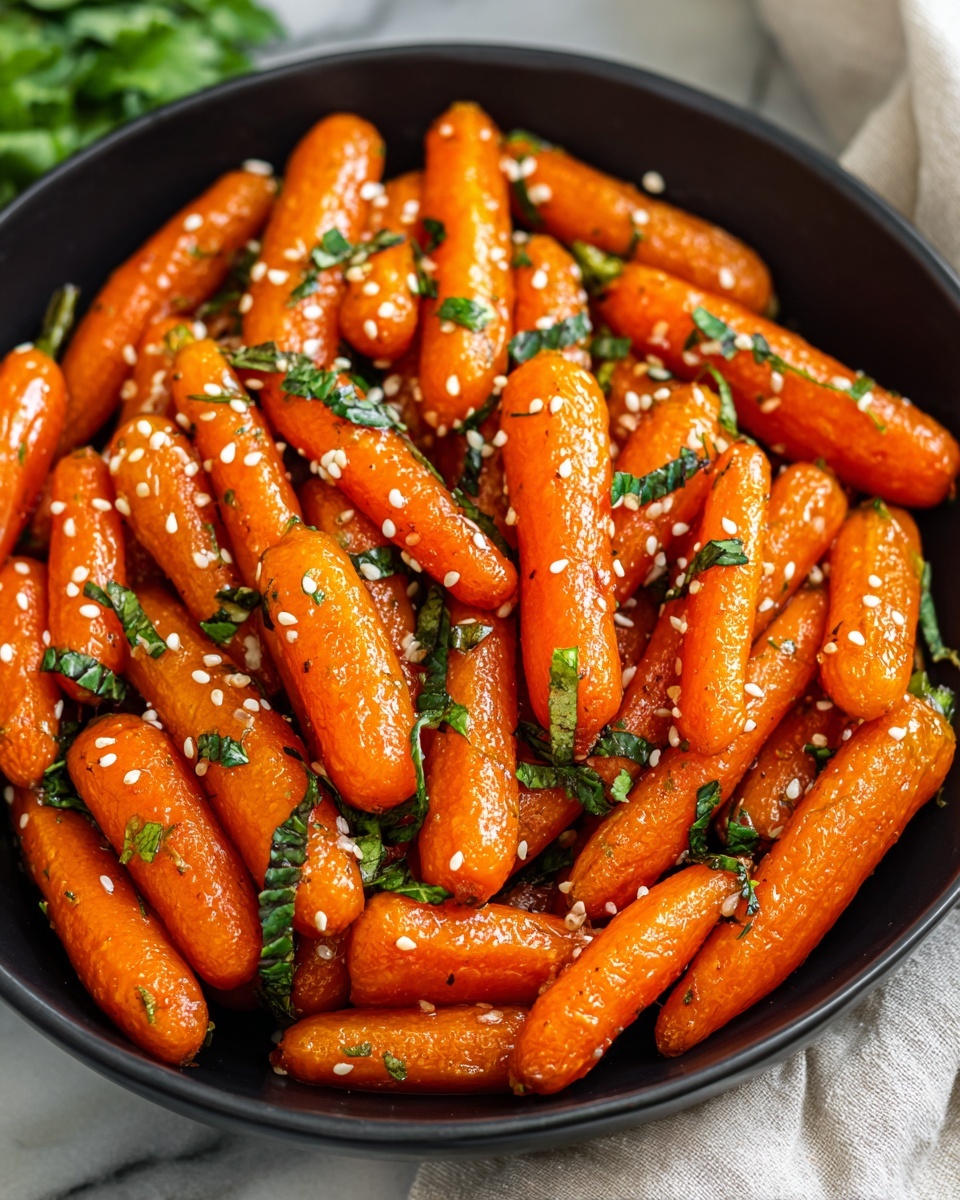 Honey Glazed Carrots with Sesame Seeds Recipe - Recipe Image