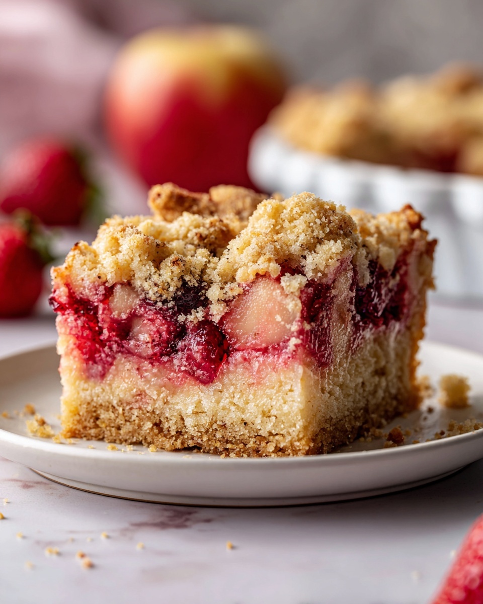 Rhubarb Buckle: A Rustic and Charming Spring Cake Recipe - Recipe Image