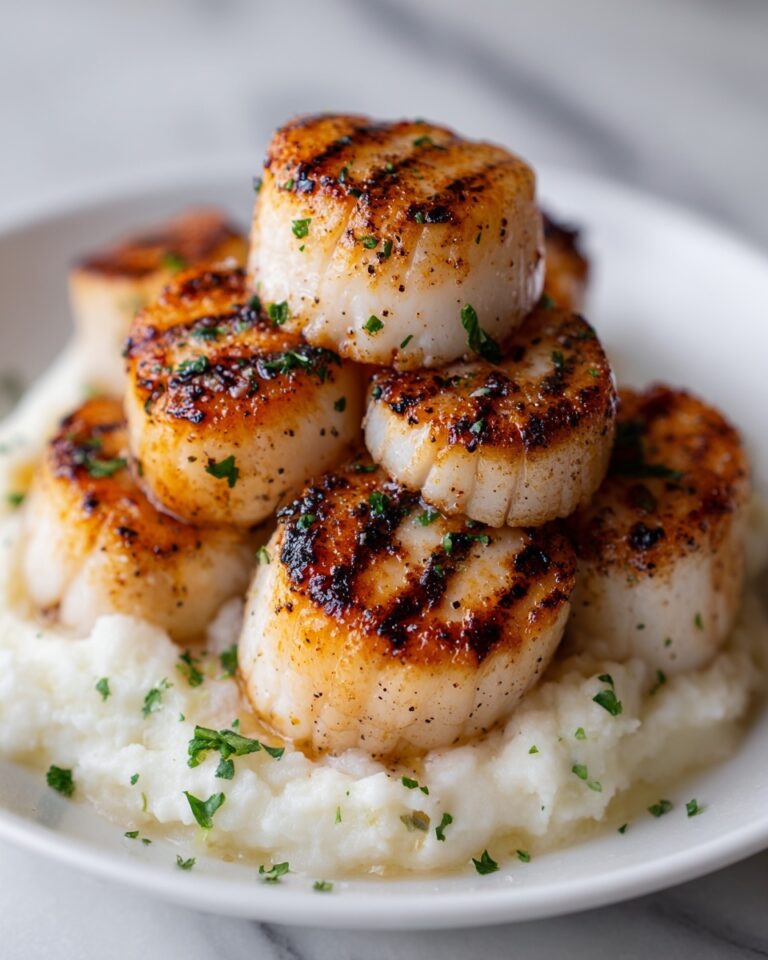 Pan-Seared Scallops with Mashed Potatoes Recipe
