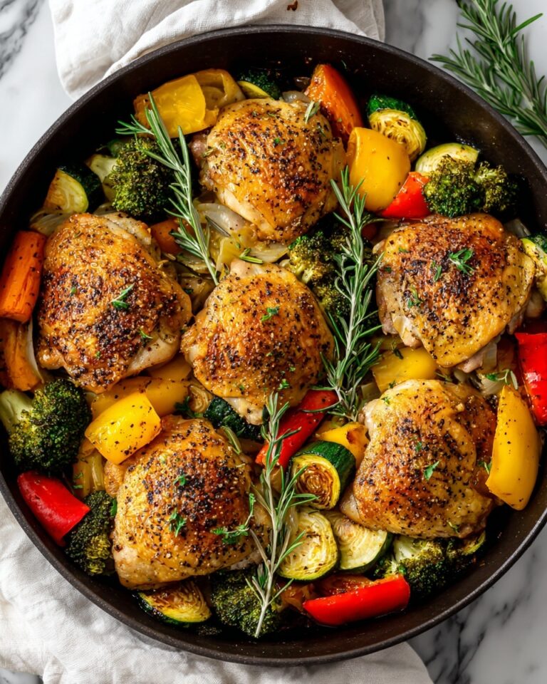 Healthy Chicken and Vegetables Skillet Recipe