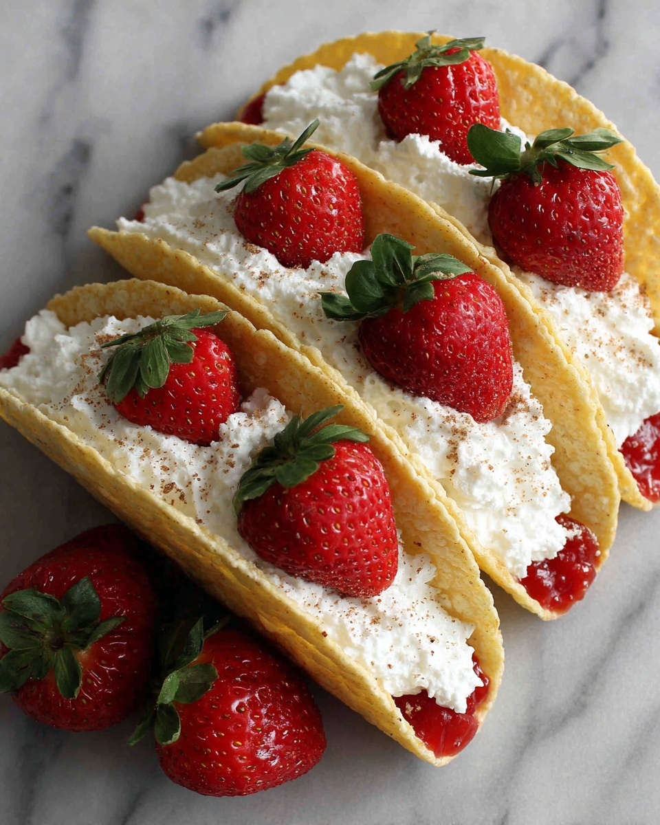 Strawberry Cheesecake Tacos Recipe - Recipe Image