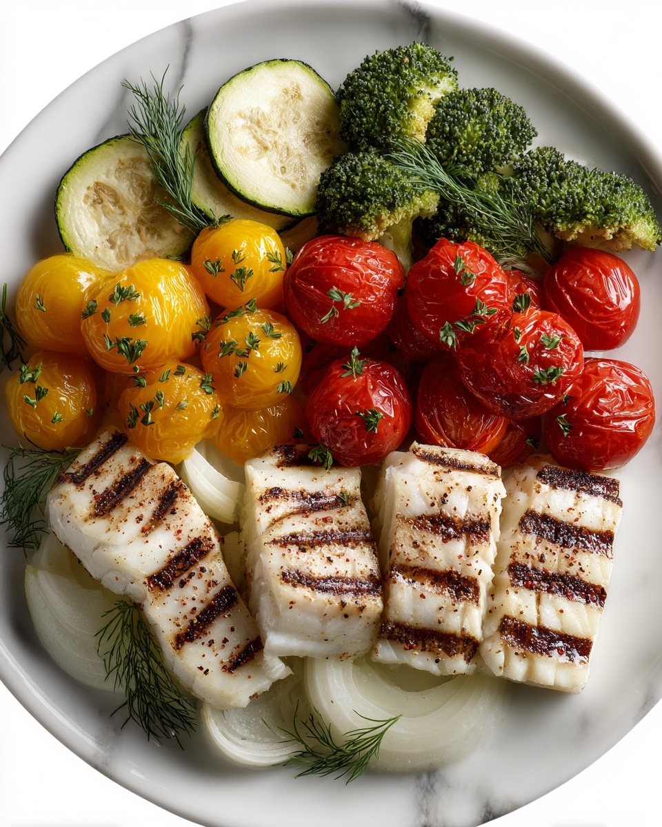 Grilled Fish & Veggie Plate Recipe - Recipe Image
