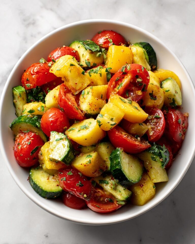 Cucumber Tomato Avocado Salad Recipe