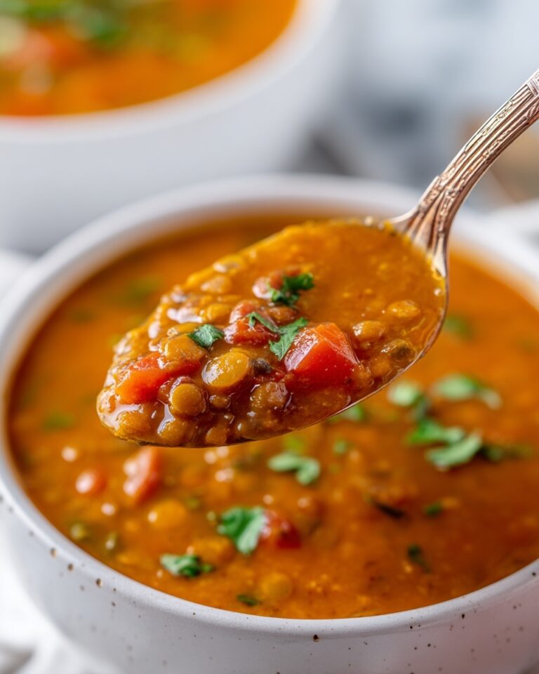 Hearty Lentil Soup with Vegetables and Spices Recipe