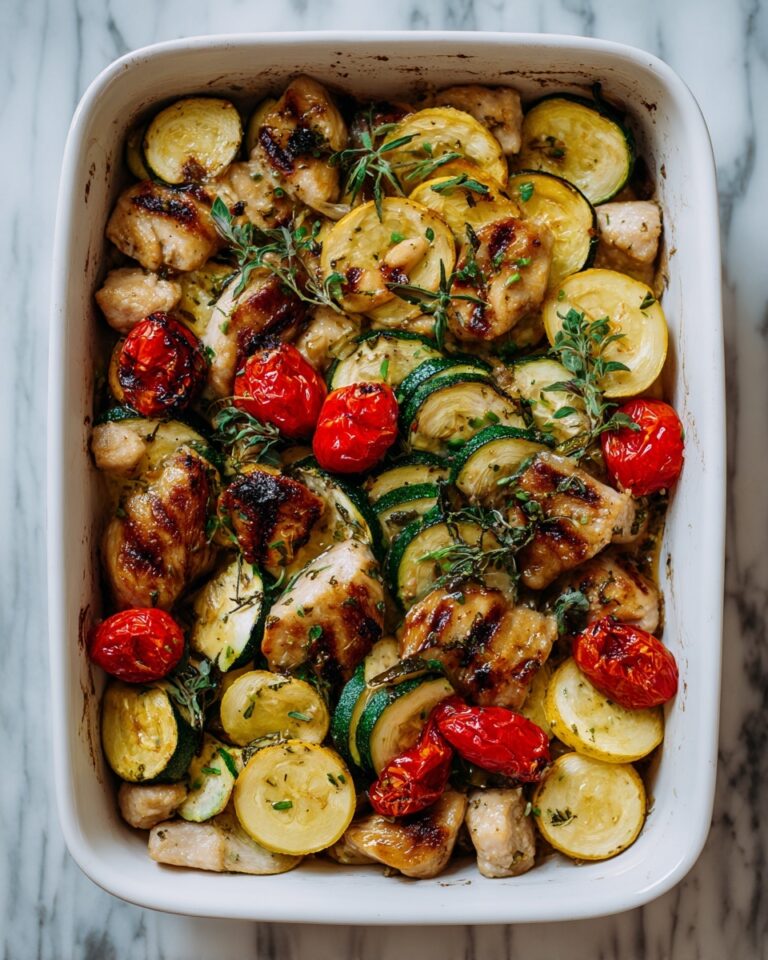 Mediterranean Chicken Zucchini Bake Recipe