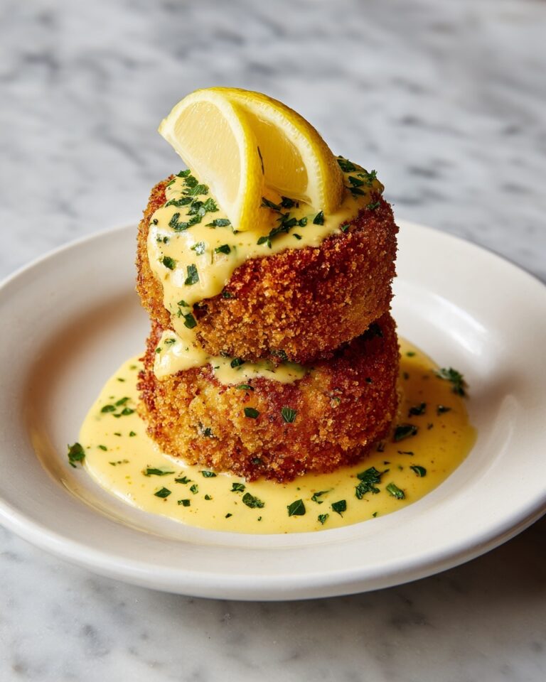 Lemon Pecorino Crusted Chicken with Creamy Lemon Sauce Recipe