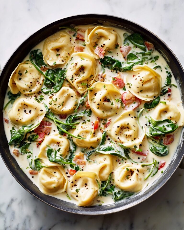 Creamy Tortellini with Spinach Recipe