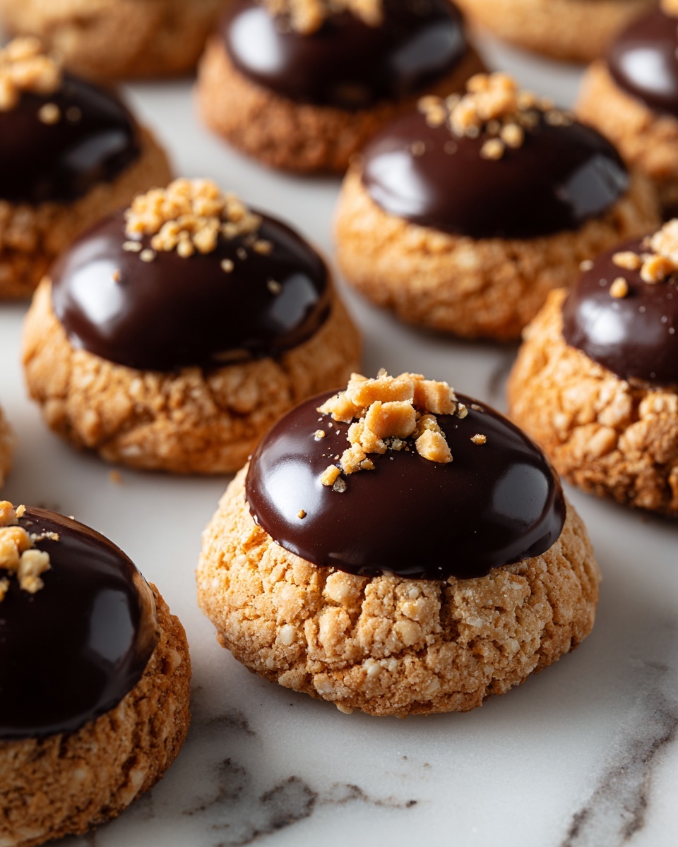 Chocolate Hazelnut Thumbprint Cookies Recipe - Recipe Image