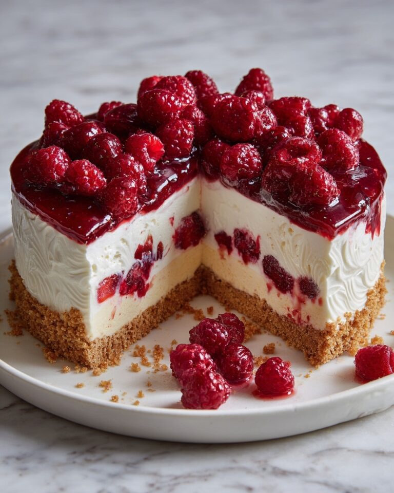 No Bake Raspberry Cream Pie Recipe