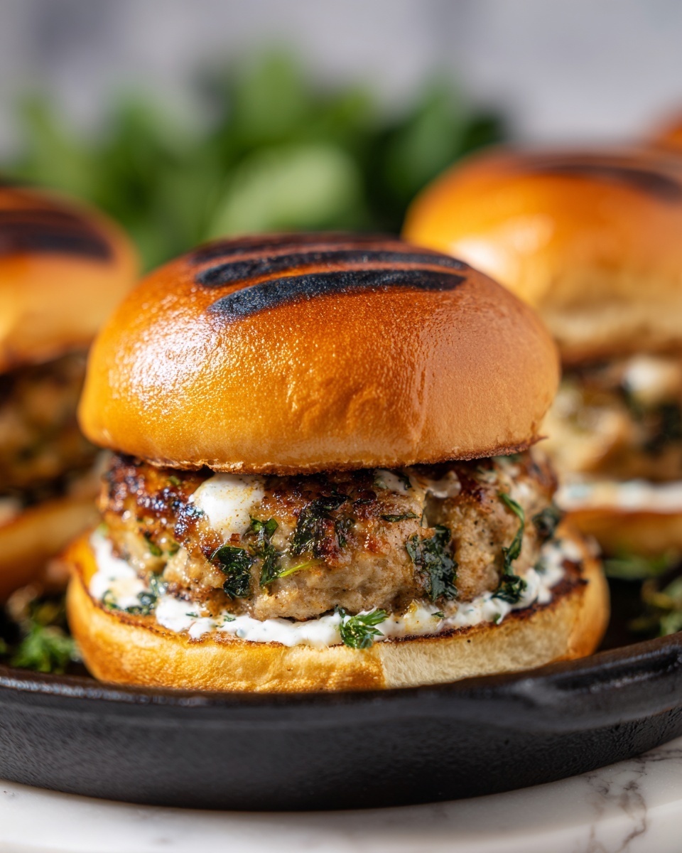 White Cheddar and Spinach Chicken Burgers Recipe - Recipe Image