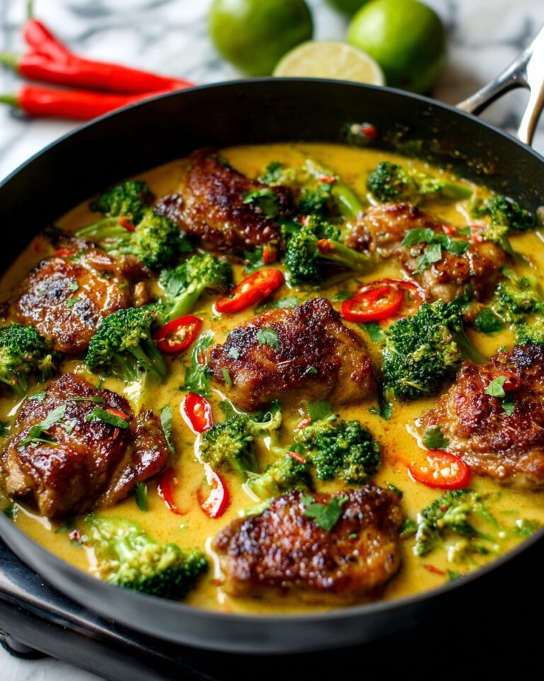 Coconut Cream Chicken Curry Skillet Recipe