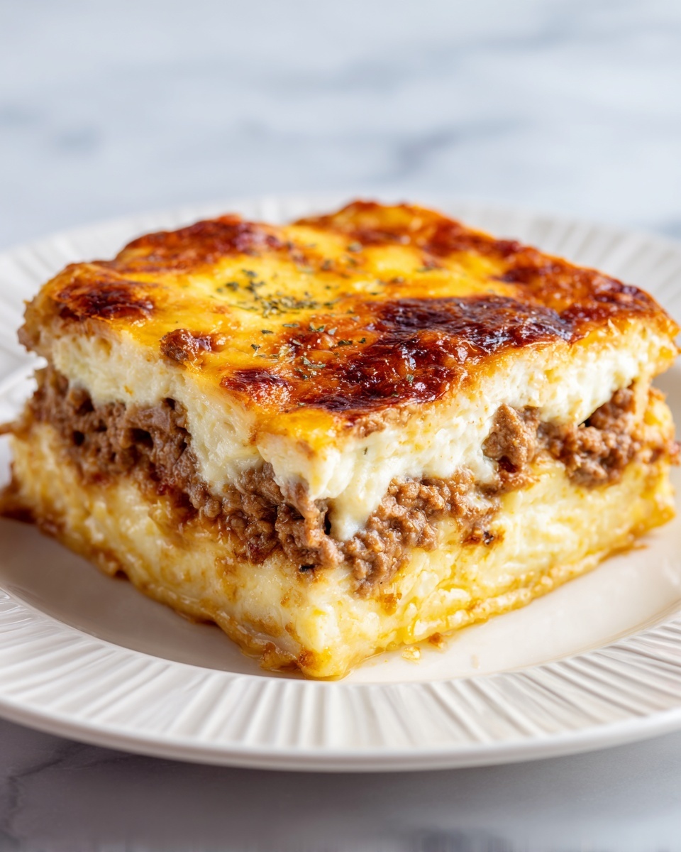 Breakfast Casserole with Crescents, Sausage, and Cheddar Recipe - Recipe Image