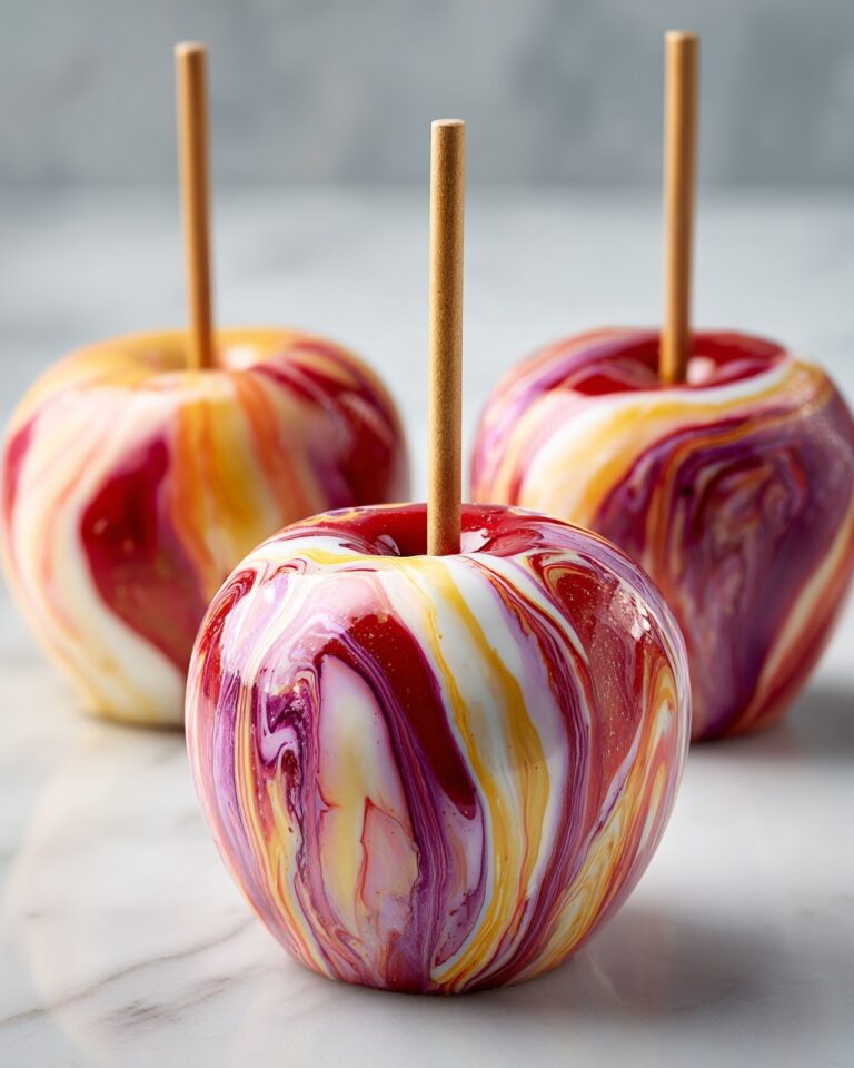 Marbled Effect Candy Apples Recipe