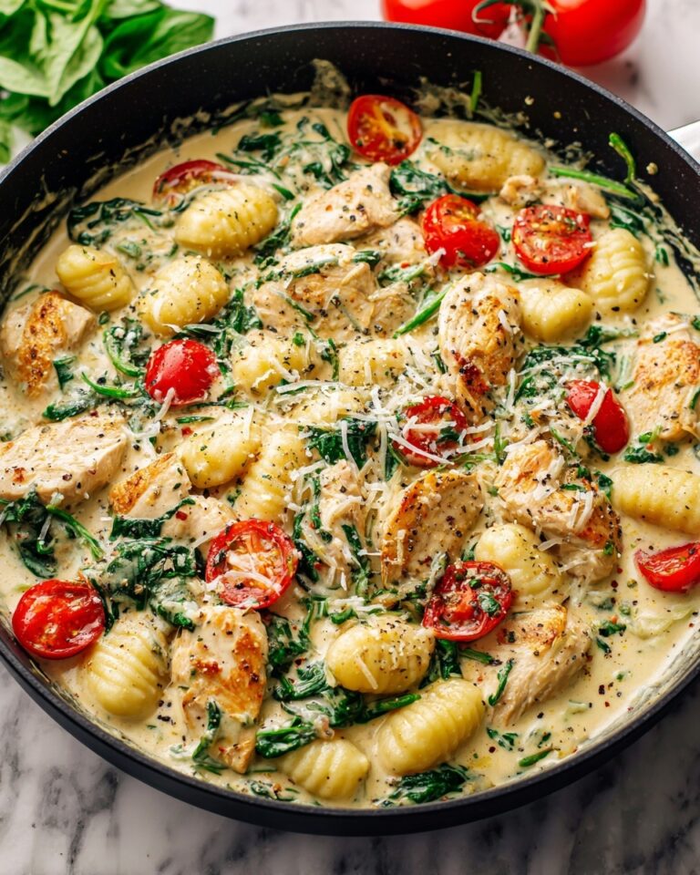 Garlic Chicken Gnocchi Skillet Recipe