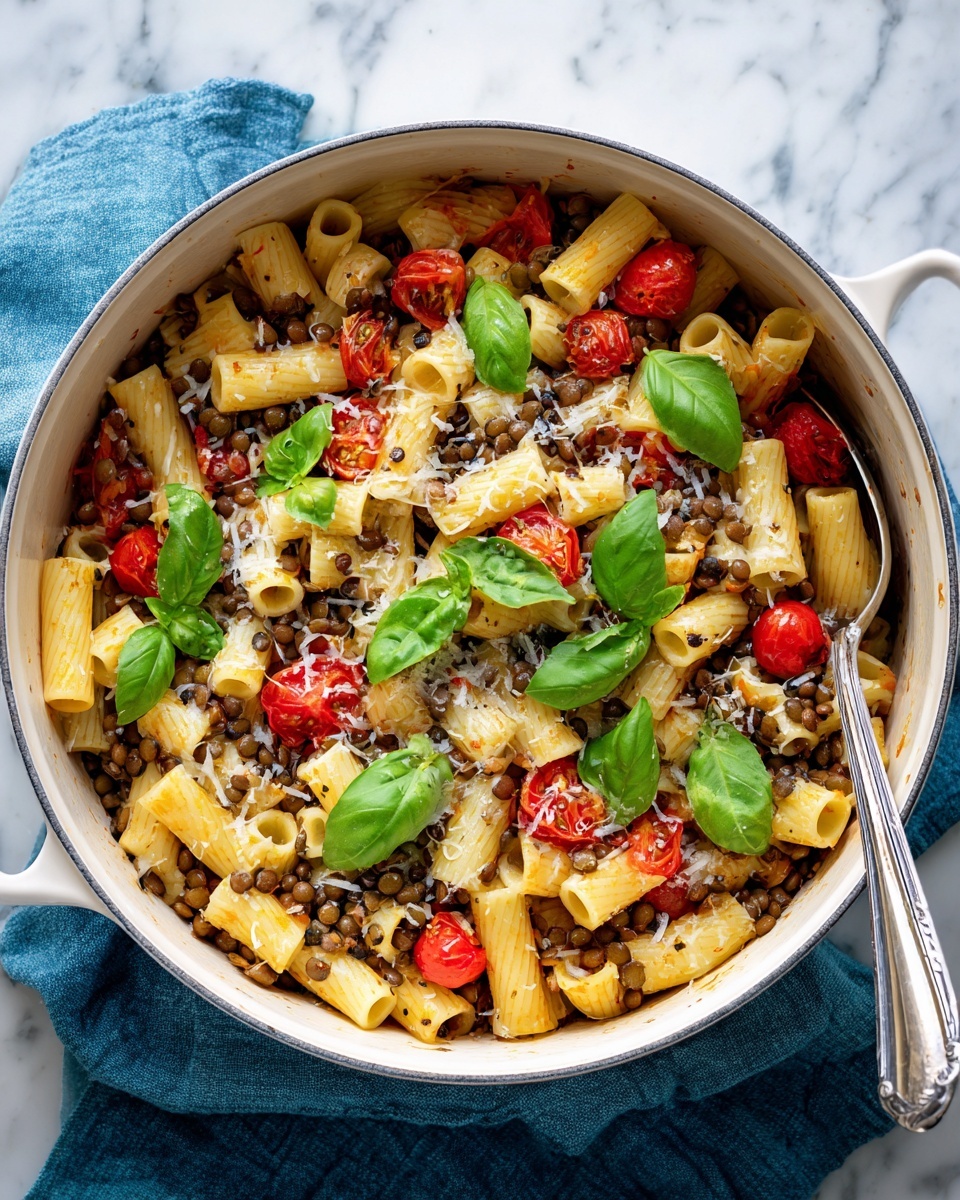 One Pot Lentil Pasta: A Quick and Nutritious Meal Recipe - Recipe Image