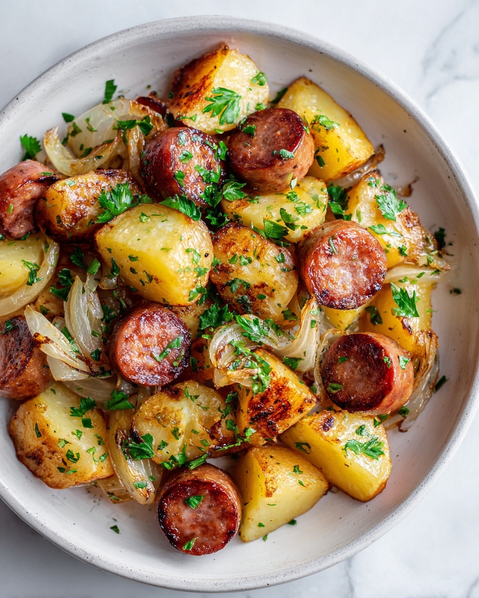 Kielbasa Cabbage Potato Skillet Recipe - Recipe Image