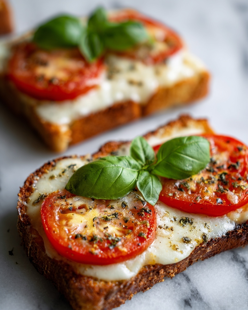 Caprese Toast Recipe - Recipe Image