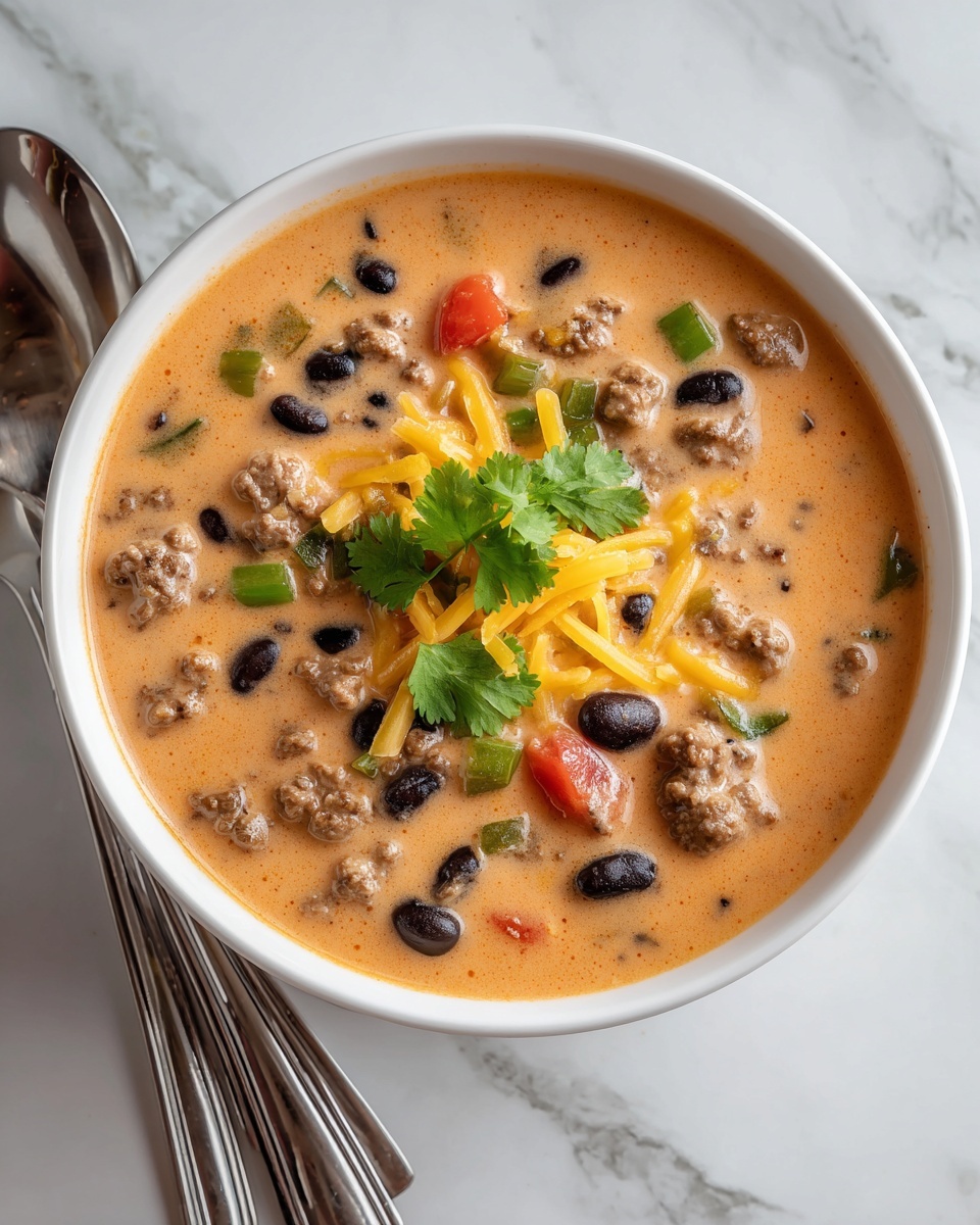Easy Creamy Taco Soup Recipe - Recipe Image