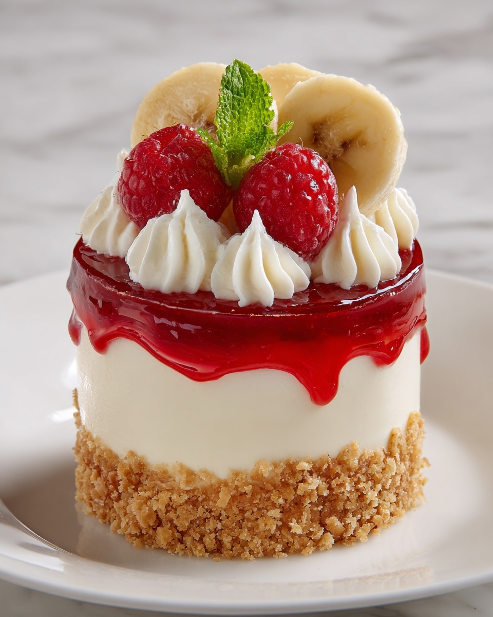 Banana Split Cheesecakes Recipe - Recipe Image